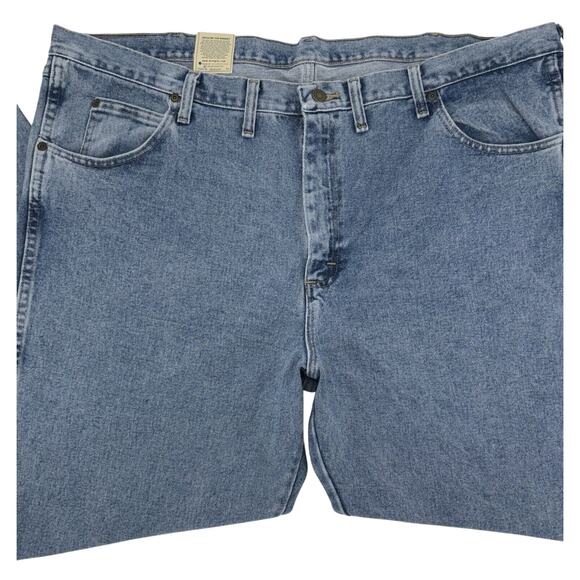 NEW Men's Wrangler Rugged Wear Jeans‎ 46x30 Blue Relaxed Fit Straight Leg NWT - Picture 3 of 11